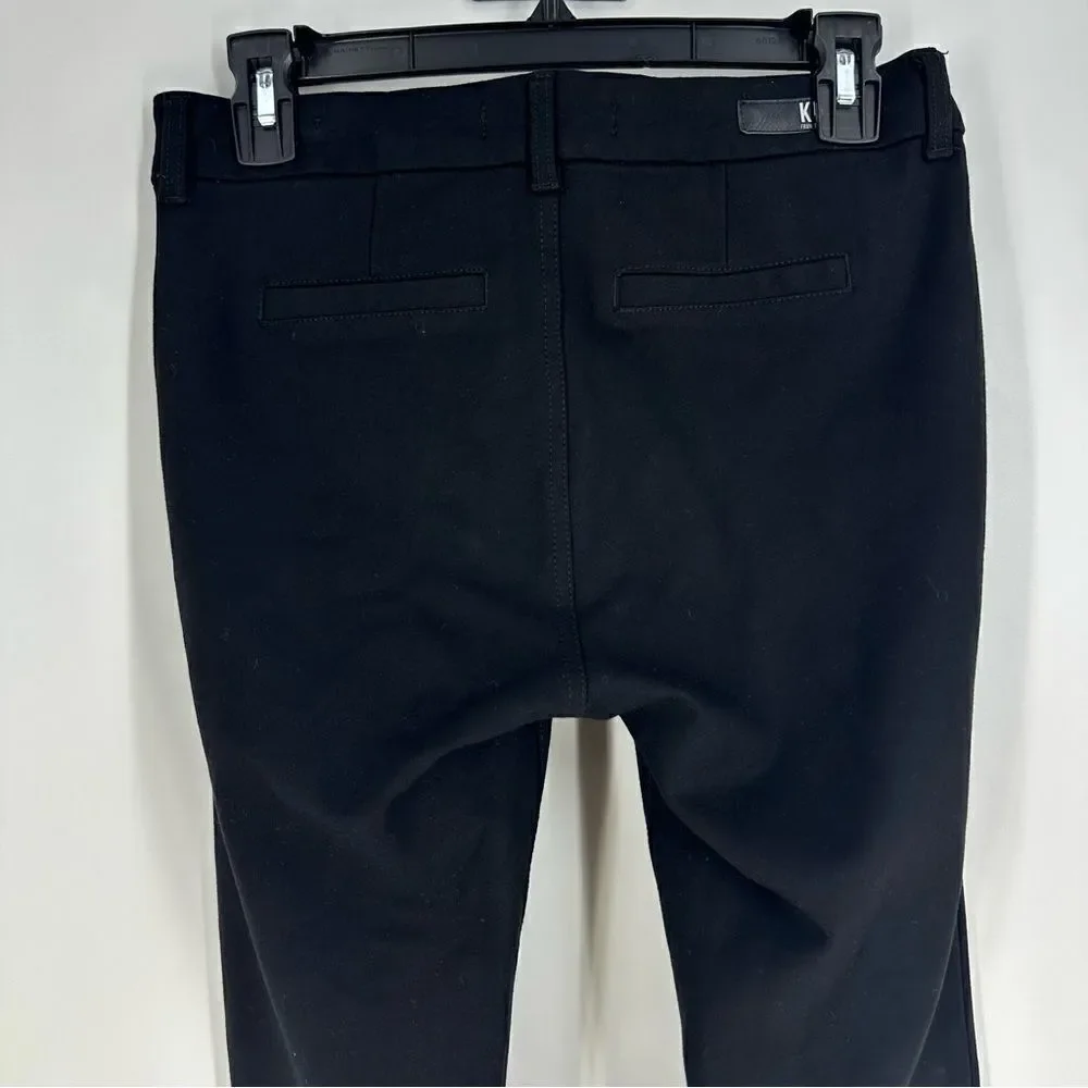 KUT FROM THE KLOTH Mia Ankle Skinny Pants Ponte Knit High Rise Black Sz 4